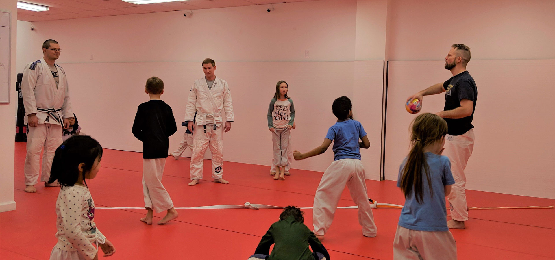 Gracie Game Day Slide Image with kids having fun BHBJJ